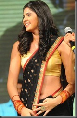 Actress Deeksha Seth Hot Pics in Black Saree