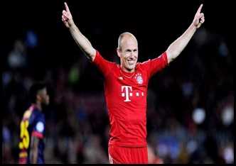 Robben celebra el triunfo
