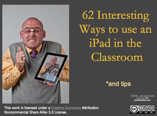 62 Interesting Ways to use an iPad in the Classroom