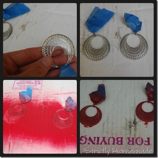 Painted Earring Collage