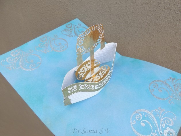 Boat Pop Up Card 2
