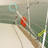 Mizzen boom and preventor