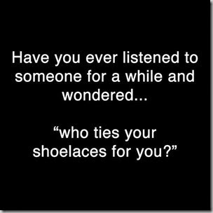 who ties your shoelaces