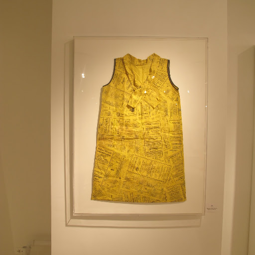 The store is filled with framed vintage dresses, which is a cool idea.