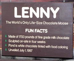 11.2011 Maine scarboro Lenny moose sign 11.2011 Maine scarboro Lenny moose sign