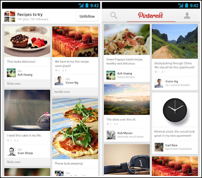 Pinterest per Android 