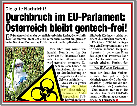 Gentech die gute Nachricht Gentech die gute Nachricht