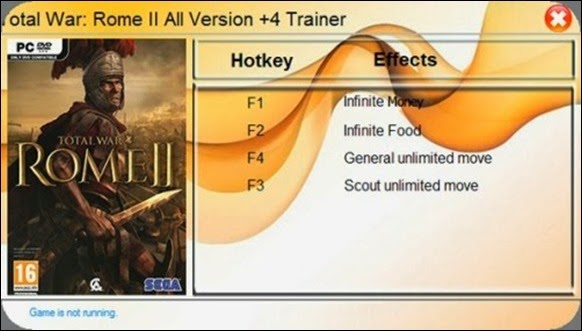 Total War Rome II (All Versions)  4 Trainer