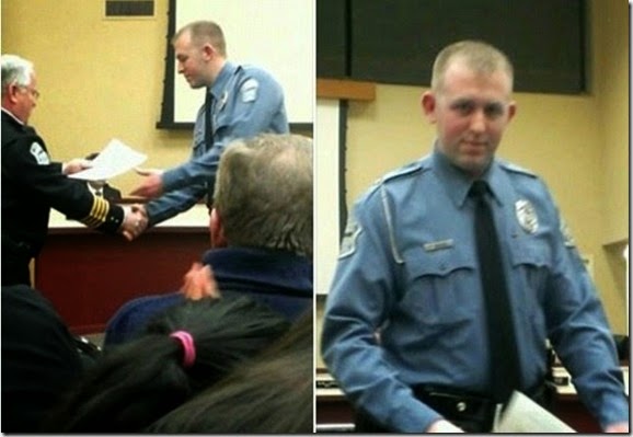 Darren Wilson - Receiving Commendation