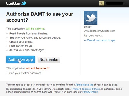 Delete All My Tweets (meminta ijin) Delete All My Tweets (meminta ijin)