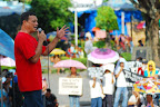Greg Ratin of Bagong Alyansang Makabayan - Negros calls on the people to unite against human rights violations perpetrated by the present administration. (Photo by Owen S. Bayog/Bulatlat.com)