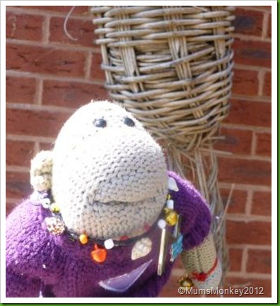 Nest in old fishing basket