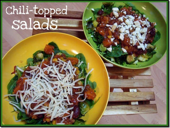 chili-topped salads
