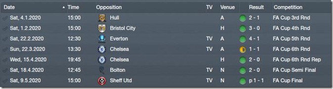 FA Cup matches