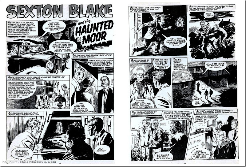 1969 Valiant Annual Page No 96 Sexton Blake Story Haunted Moore  Story By Angus Allan Art By Eric Dadswell
