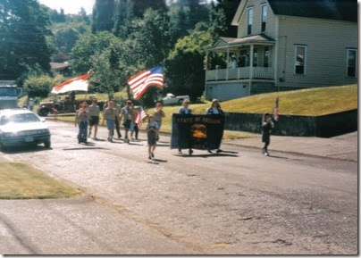 01 Boy Scouts Color Guard in the Rainier Days in the Park Parade on July 13, 1996