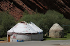 Traditional Kyrgyz yurts