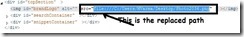 replace path in the code