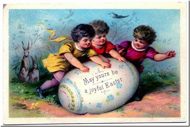 Victorian Easter card