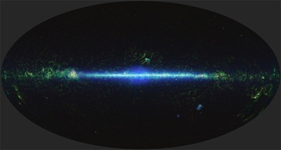 imagem do Universo em infravermelho