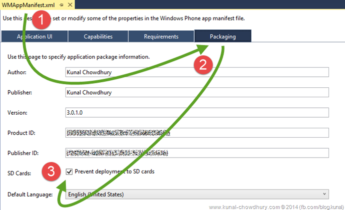 How to prevent deployment of Windows Phone 8.x apps to SD cards? (www.kunal-chowdhury.com)
