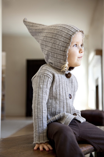 NUI is another one of my all-time favorites. This hooded jacket made out of fine (read: not itchy) merino wool is adorable.