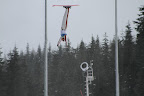 Canadian Kyle Nissen in a practice jump