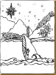 Whale coloring Page