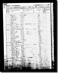 1850 United States Federal Census for John H Brown