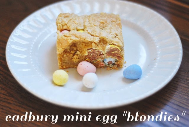 cadbury mini egg blondies