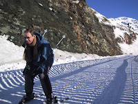 David on the return trail