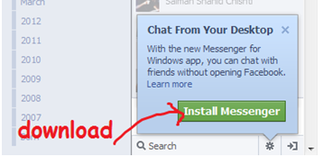 install
 facebook messenger