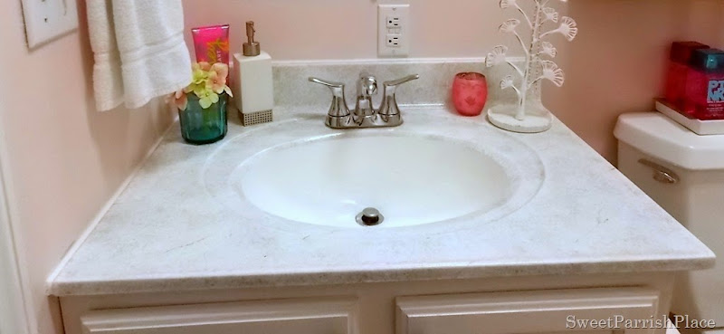 Bathroom Sink Makeover With Giani Granite Kit Sweet Parrish Place