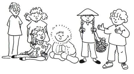 Dibujos de niños de diferentes razas - Imagui