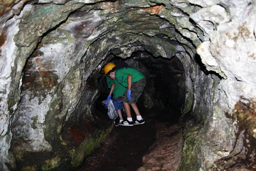The Boys and Girls Club Torch Club teamed up with the Springfield Greene County Parks Board for a cave restoration project today. Photo Credit: Alex Crowder