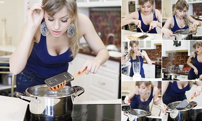 View Russian girl cooking Galaxy Nexus