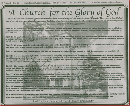 Parishioner Ad