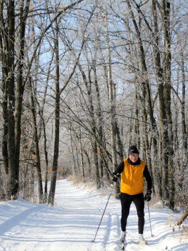 Coming up from Twin lakes after a ski around Wavy Gravy