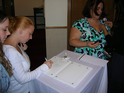 Signing the Guest Book