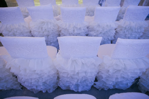 Even the chairs were dressed up Even the chairs were dressed up