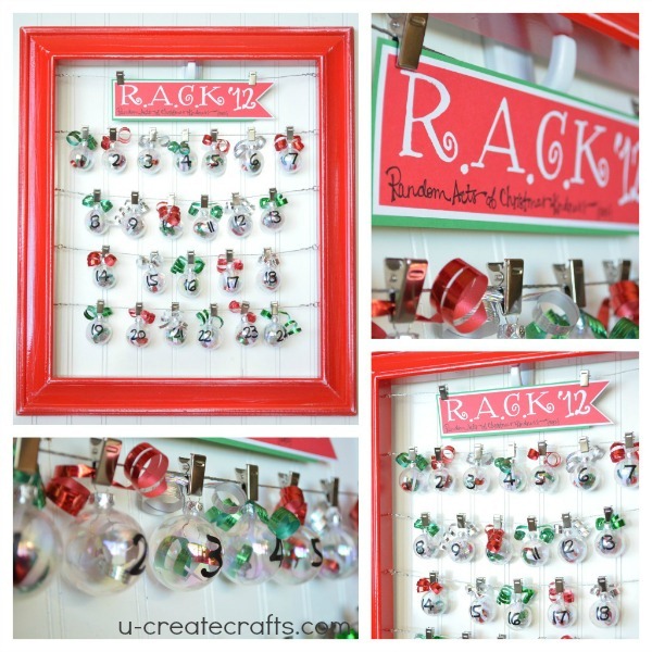 Easy Christmas Advent Calendar u-createcrafts.com