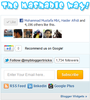 Add Stylish Mashable Sharing Widget to Blog And Website