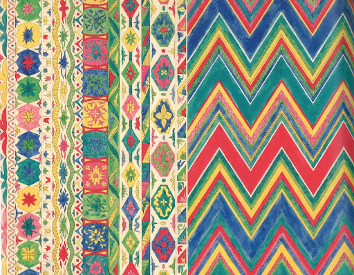 Another drawing from 1962 made with bright watercolors and tempera.