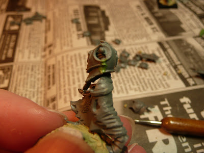 Smoothed with wet sculpting tool