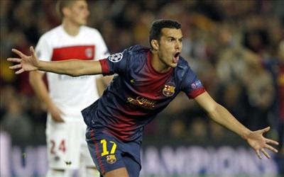 Gol de Pedro en Partido Barcelona vs PSG Gol de Pedro en Partido Barcelona vs PSG