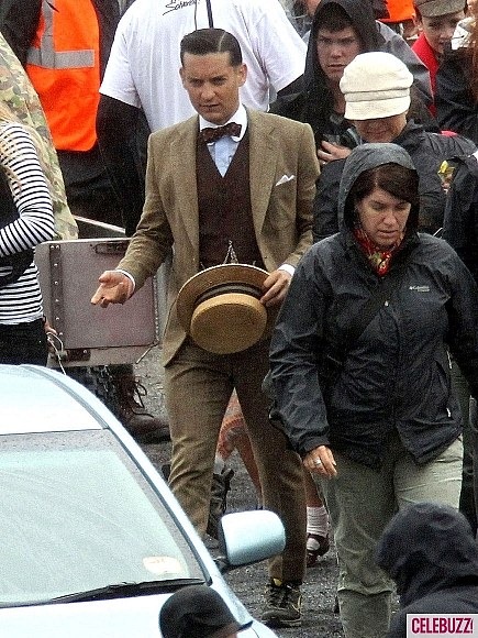 Tobey Maguire A nagy Gatsby forgatásán 03