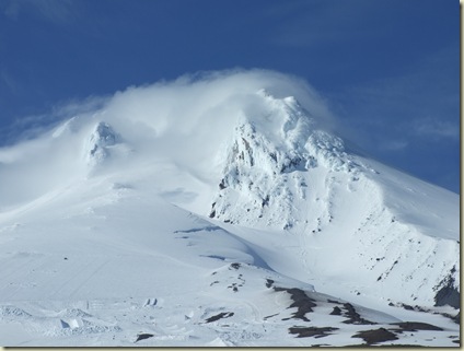 View of Mt Hood from the Lodge parking lot