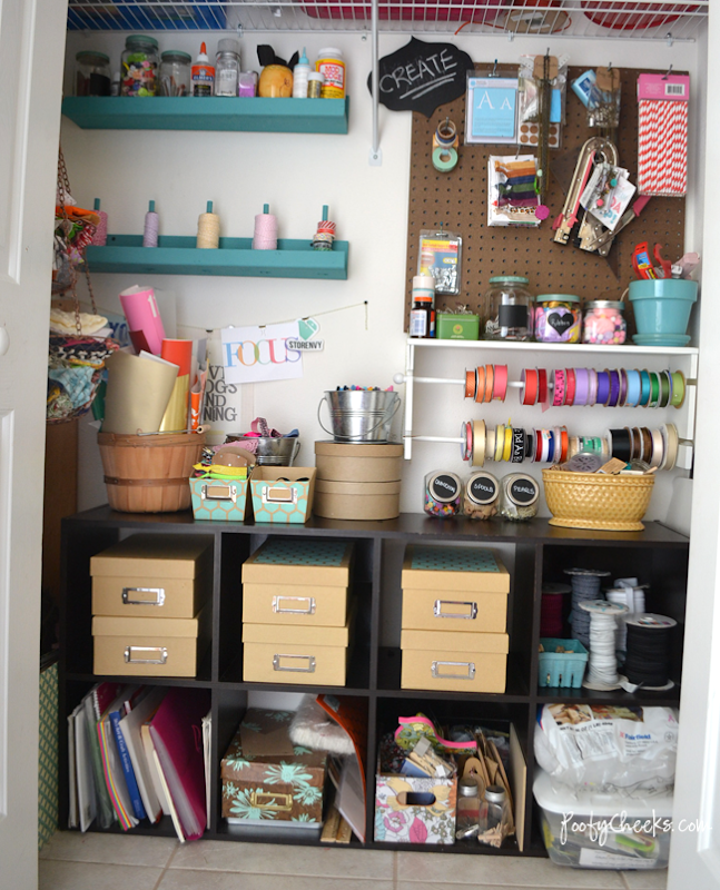 Craft Closet Organization and Reveal