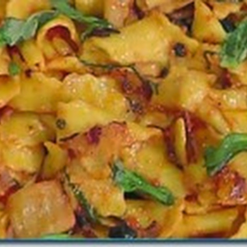 Pappardelle fritte alla Norma