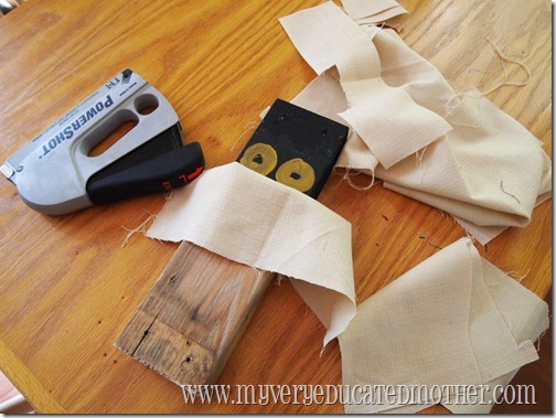 2x4 Halloween decor step 3 www.myveryeducatedmother.com 2x4 Halloween decor step 3